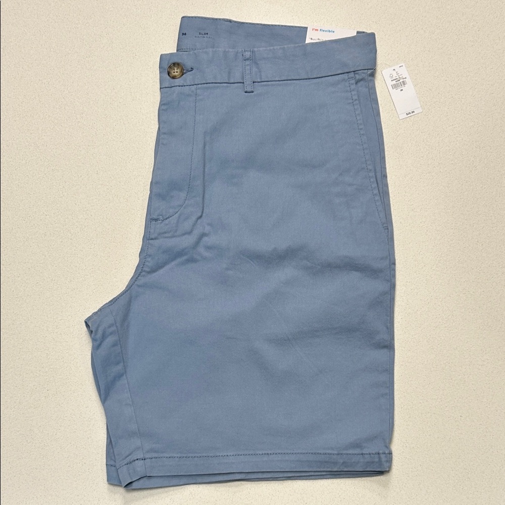 Old Navy Men's Slim Blue Shorts 8” Inseam- Size 36
